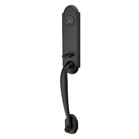Emtek Flat Black Handleset 4323GVUS19LH 4323GVUS19LH